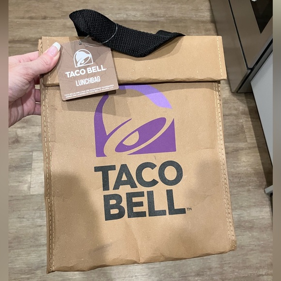 Taco Bell Handbags - Taco Bell insulated brown cooler lunch bag NWT